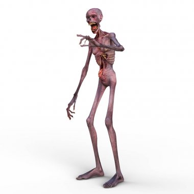 3d cg işleme bir zombi