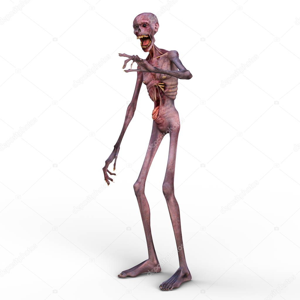 3D CG rendering of a zombie