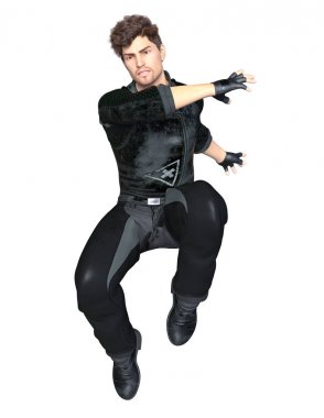 bir savaşçının 3d cg işleme