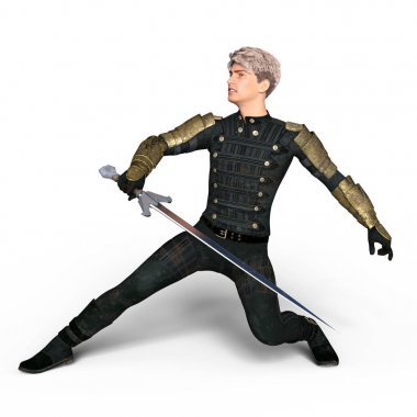 bir şövalyenin 3d cg işleme