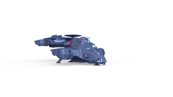 3D-cg rendering van een helikopter — Stockvideo
