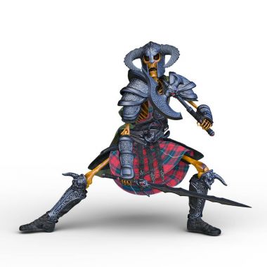 iskelet bir şövalyenin 3d cg işleme