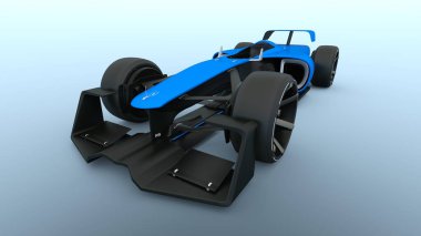bir yarış arabasının 3d cg işleme