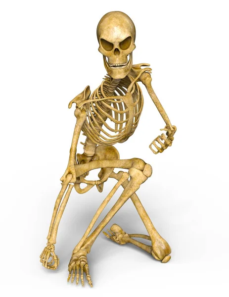 3D cg Darstellung eines Skeletts — Stockfoto