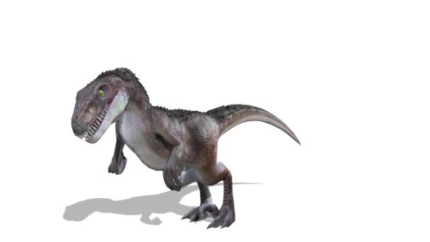 Rendering 3D CG di un dinosauro — Video Stock