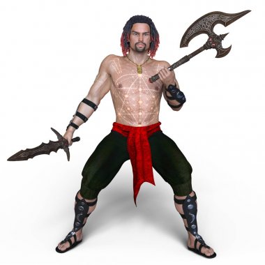 bir eskrimci 3d cg render