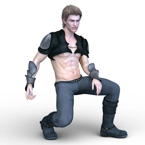 3D CG rendering of a warrior — Stock Photo, Image