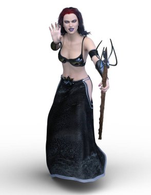 3d cg işleme bir deniz tanrıçası