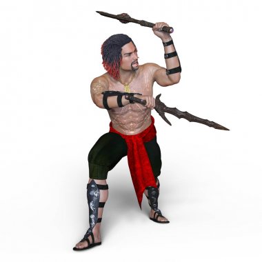 bir eskrimci 3d cg render