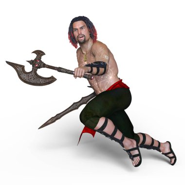 bir eskrimci 3d cg render