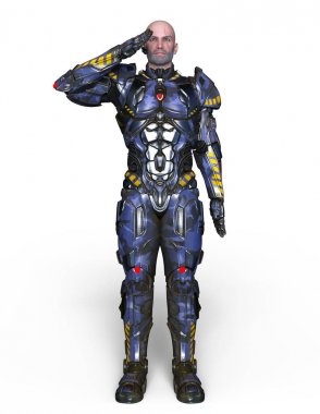 bir süper kahraman 3d cg render