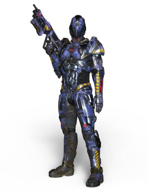 bir süper kahraman 3d cg render