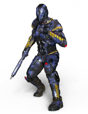 bir süper kahraman 3d cg render