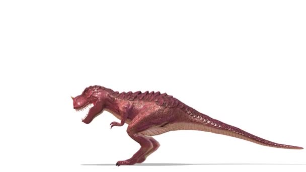 Rendering 3D CG di un dinosauro — Video Stock