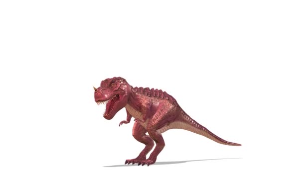 3D-cg rendering van een dinosaurus — Stockvideo