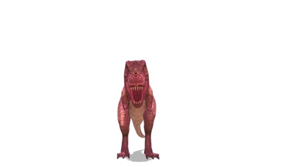 Representación 3D CG de un dinosaurio — Vídeos de Stock