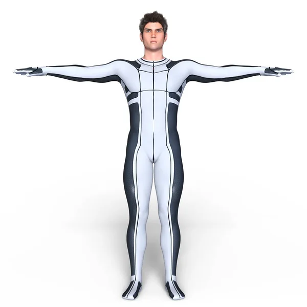 3D CG rendering of a super hero — Stock Photo, Image