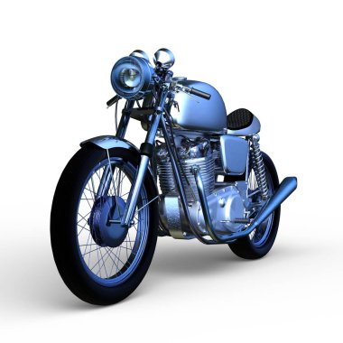 bir motosiklet 3d cg render