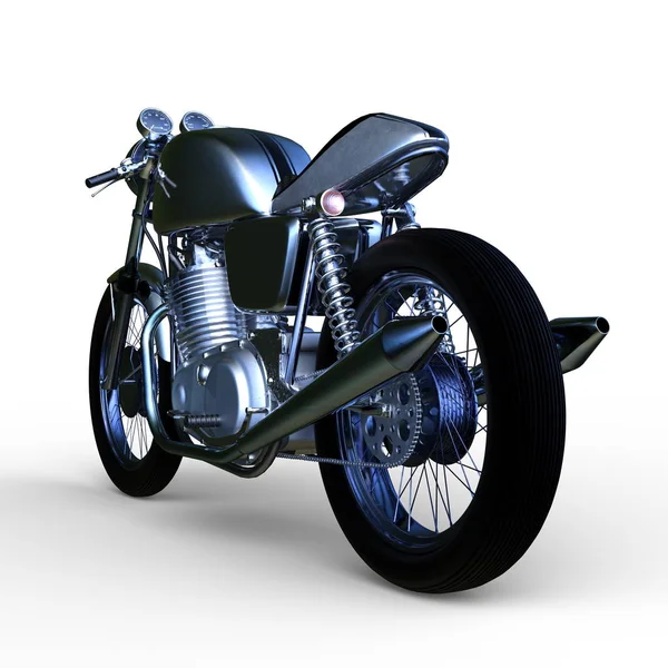 3D cg-rendering av en motorcykel — Stockfoto