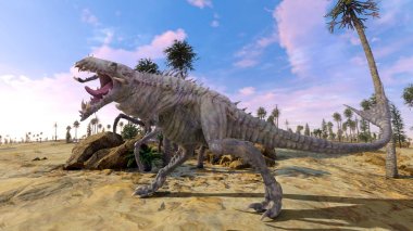 bir canavar 3d cg işleme