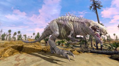 bir canavar 3d cg işleme