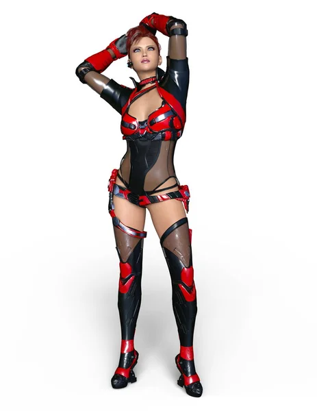 3D CG rendering of a super woman — Stock Photo, Image