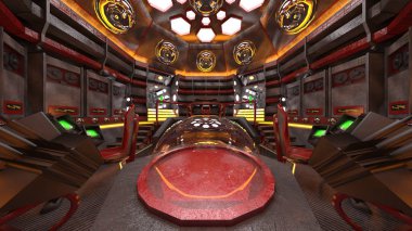 3d cg işleme uzay istasyonu