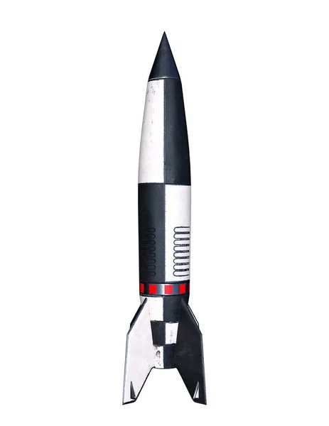 3D cg απόδοση ενός πυραύλου — Φωτογραφία Αρχείου