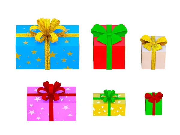 Rendering 3D CG delle scatole regalo — Foto Stock
