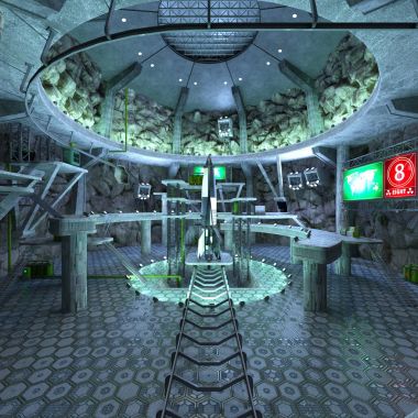 3d cg işleme uzay istasyonu