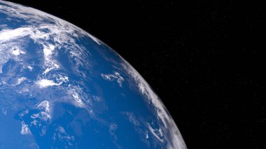 Earth 3D cg işleme. Nasa tarafından döşenmiş bu görüntü unsurları