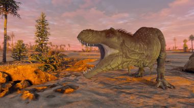 bir dinozor 3d cg işleme