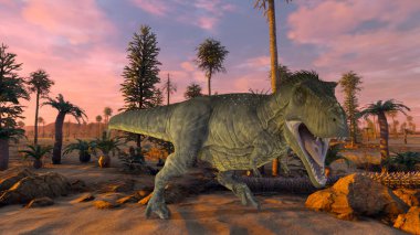 bir dinozor 3d cg işleme