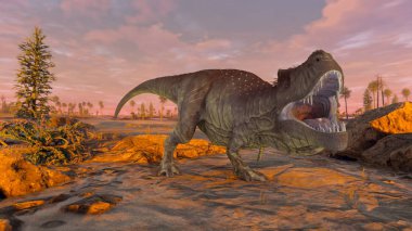 bir dinozor 3d cg işleme