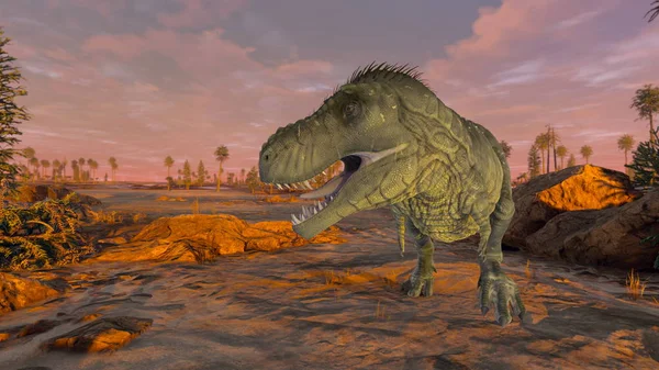 3D cg Darstellung eines Dinosauriers — Stockfoto