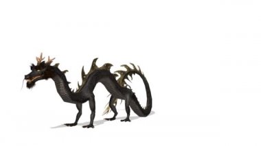 3d cg işleme bir ejderha.