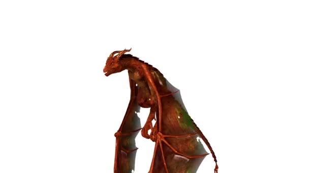 3D rendu 3D d'un dragon .