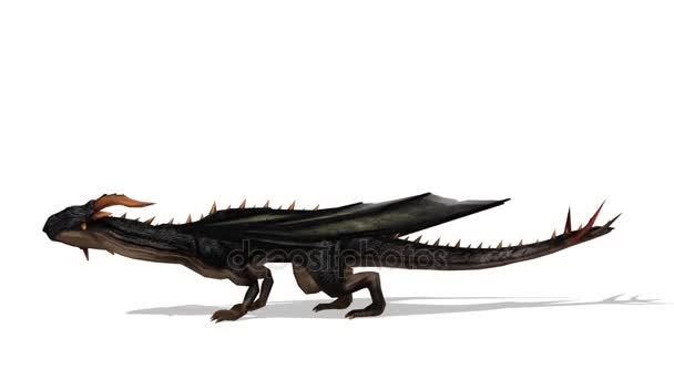 3D rendu 3D d'un dragon .
