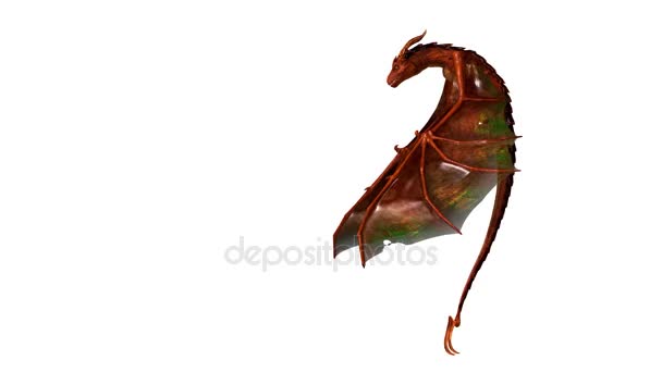 3D rendu 3D d'un dragon .