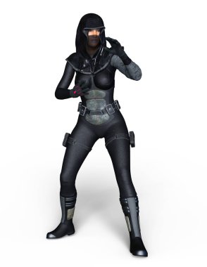 3d cg işleme süper bir kadın.