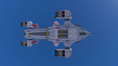 3d cg işleme bir uzay istasyonu.