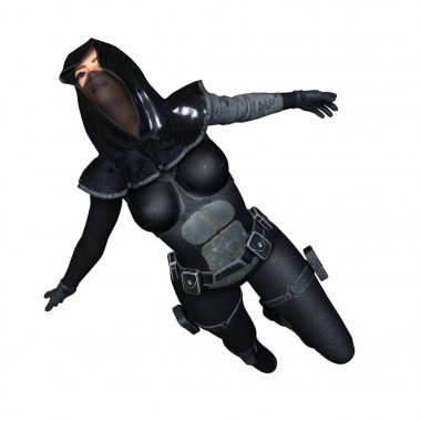 3d cg işleme süper bir kadın.