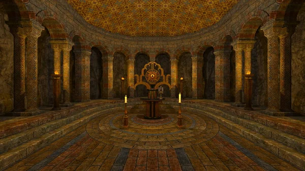 yeraltı Tapınağı nın 3d cg işleme.