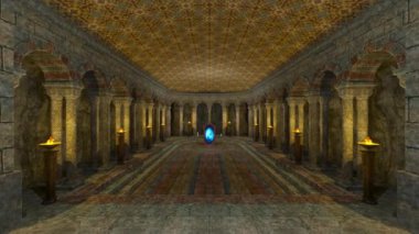 yeraltı Tapınağı nın 3d cg işleme.