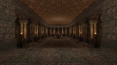 yeraltı Tapınağı nın 3d cg işleme.
