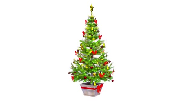 Darstellung Eines Weihnachtsbaums — Stockvideo