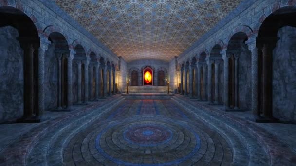 3D rendu 3D du temple souterrain .