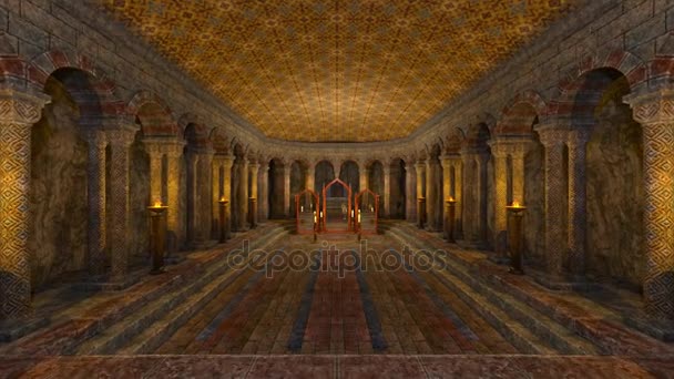 3D rendu 3D du temple souterrain .