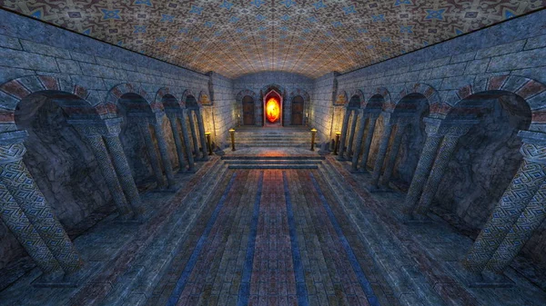 yeraltı Tapınağı nın 3d cg işleme.