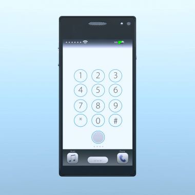 3d cg işleme bir akıllı telefon.